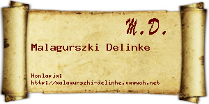 Malagurszki Delinke névjegykártya